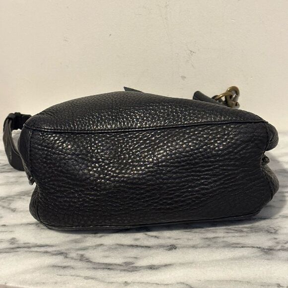 Rebecca Minkoff Black pebble Leather Darren hobo brass hardware women’s handbag - Picture 6 of 16